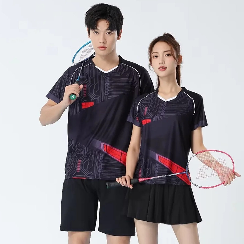 Badminton Jersey - قمصان رياضية للرجال والنساء سريعة الجفاف