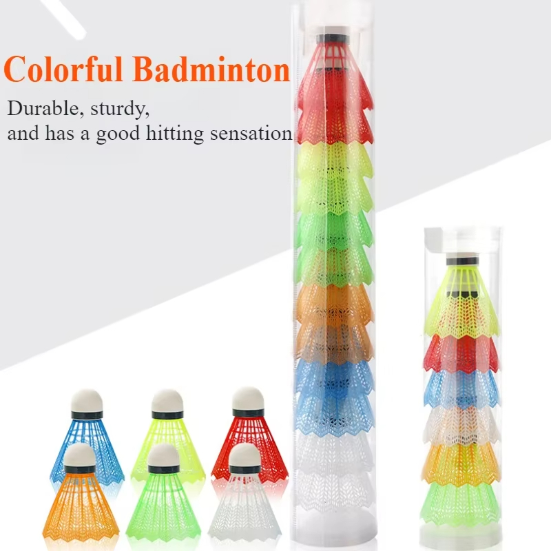 Badminton Nylon Shuttlecock - 12 قطعة من كرات الريشة الطائرة