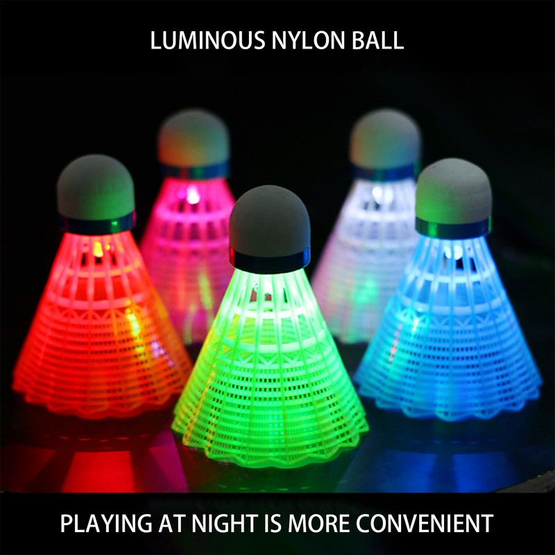 Badminton Nylon Shuttlecock - بقعة ضوء led الملونة لتنس الريشة