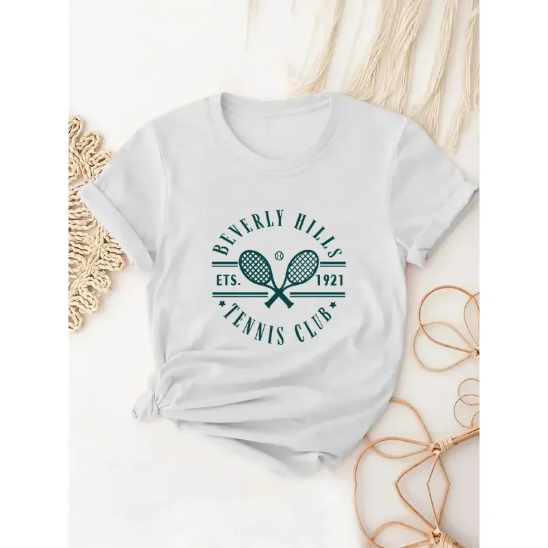 Badminton Aesthetic - مضرب كرة الريشة تي شيرت مطبوع