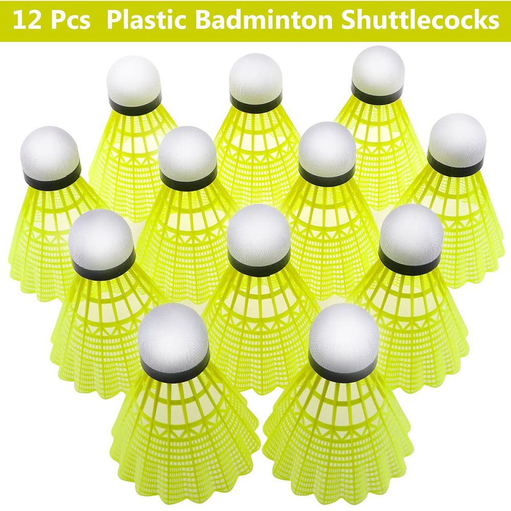 كرة الريشة النايلون مع استقرار - مراجعة Badminton Nylon Shuttlecock وسعره