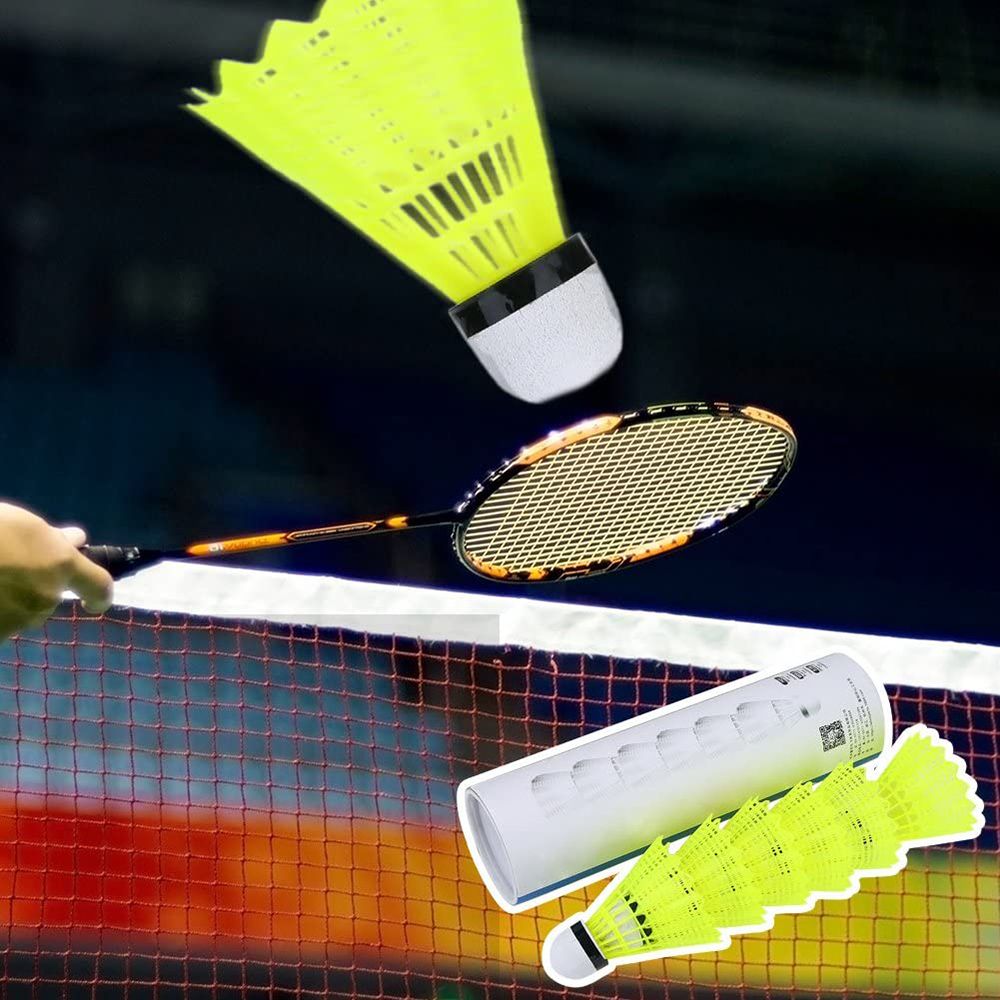 ريشات بادمنتون بلاستيكية متينة - مراجعة Badminton Nylon Shuttlecock وسعره