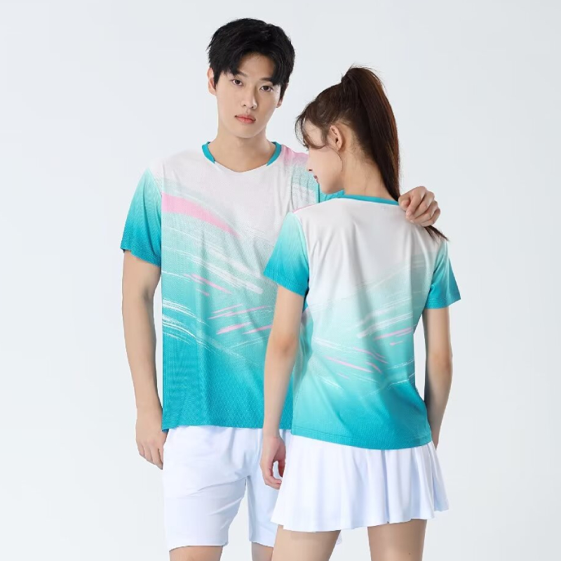 للجنسين تنس الطاولة تي شيرت ال - مراجعة Badminton Jersey وسعره
