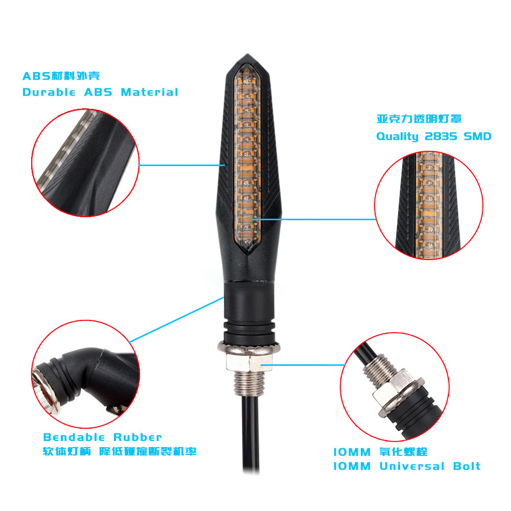 4 قطع إشارات انعطاف LED للدراج - مراجعة Badminton Flash وسعره